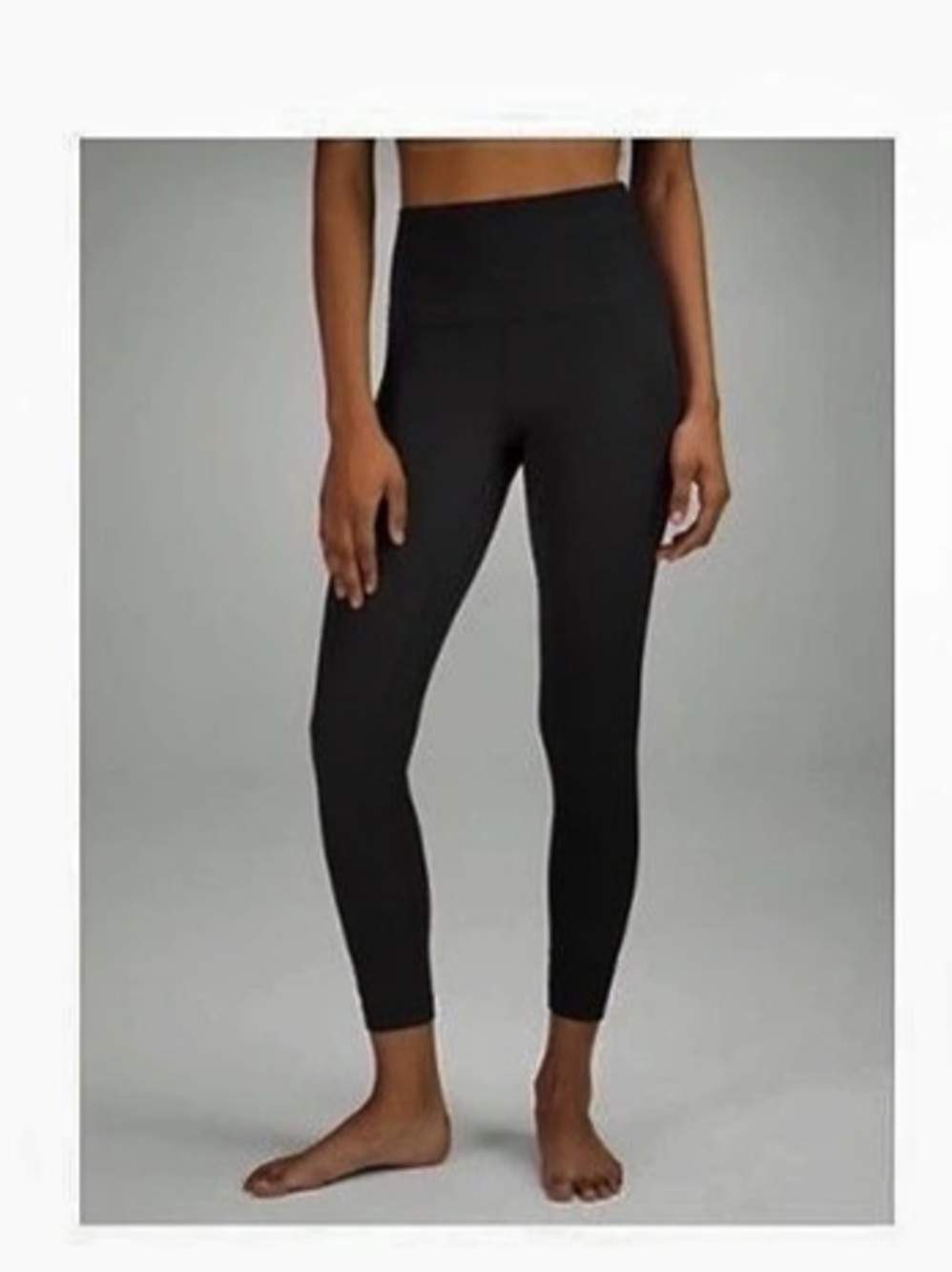 lululemon Align High-Rise Ribbed Pant 25" Black Size 4